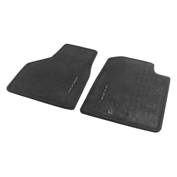 Mopar® - Premium Carpet Dark Slate Gray Floor Mats with Dodge Logo