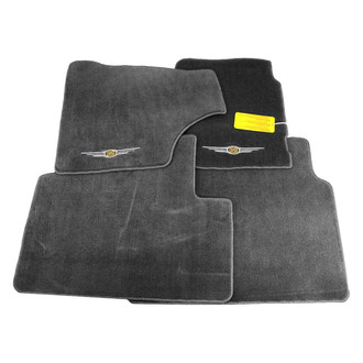 Mopar® - 1st & 2nd Row Black Carpet Floor Mat Set