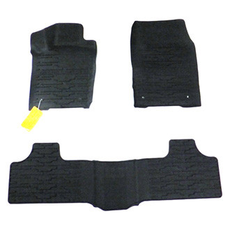Mopar® - All Weather 1st & 2nd Row Black Rubber Floor Mat Set