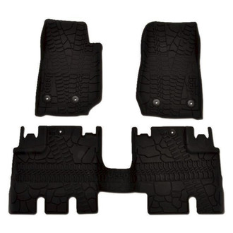 Mopar® - 1st Row Black Carpet Floor Mats