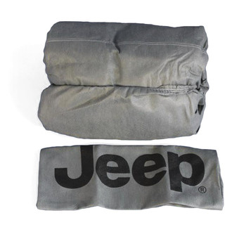 Mopar® - Matrix® Gray Car Cover with Jeep Logo