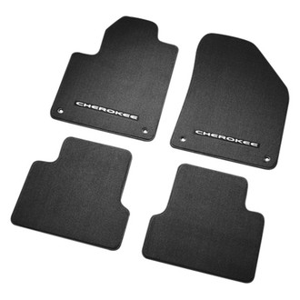 Mopar® - Premium Carpet 1st & 2nd Row Black Floor Mat Set
