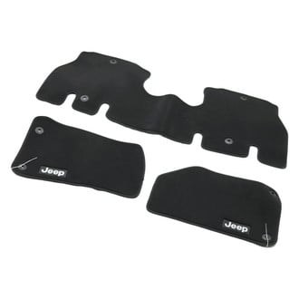 Mopar® - 1st & 2nd Row Black Carpet Floor Mat Set