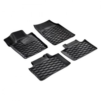 CFMBX1DG9203 Black Coverking Custom Fit Front and Rear Floor Mats for Select Dodge Aries Models Nylon Carpet 