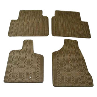 Mopar® - All Weather 1st & 2nd Row Brown Rubber Floor Mat Set
