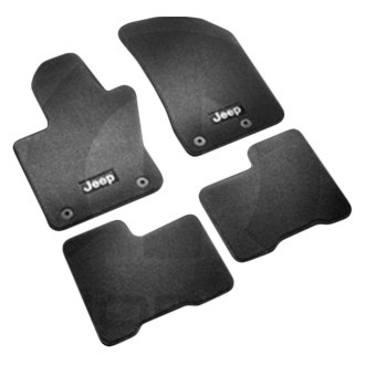 Mopar® - 1st & 2nd Row Black Carpet Floor Mat Set