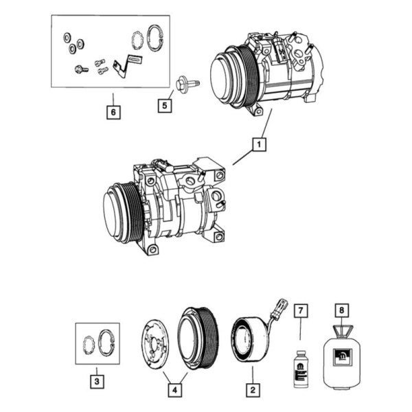 Mopar® 82300102AC A/C Compressor Lubricant