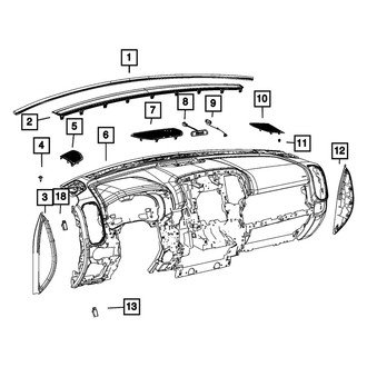 Mopar® - Speaker Grille