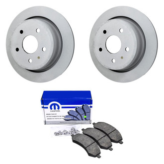 Mopar® - Plain Rear Brake Kit with Semi-Metallic Pads