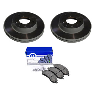 Mopar® - Plain Front Brake Kit with Semi-Metallic Pads