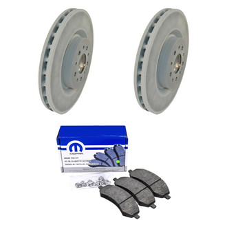 Mopar® - Plain Front Brake Kit with Semi-Metallic Pads