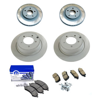 Mopar® - 1-Piece Brake Kit with Semi-Metallic Brake Pads