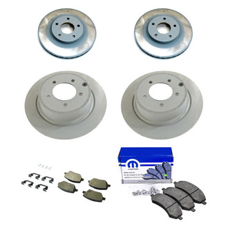 Mopar® - Front and Rear Brake Kit with Semi-Metallic Pads