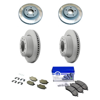 Mopar® - Front and Rear Brake Kit with Semi-Metallic Pads