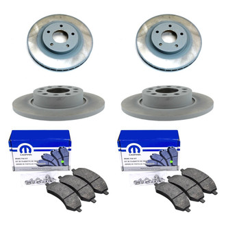 Mopar® - Front and Rear Brake Kit with Semi-Metallic Pads