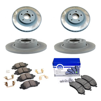 Mopar® - Front and Rear Brake Kit with Semi-Metallic Pads