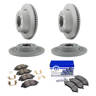Mopar® - Front and Rear Brake Kit with Semi-Metallic Pads