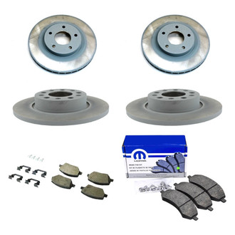 Mopar® - Front and Rear Brake Kit with Semi-Metallic Pads