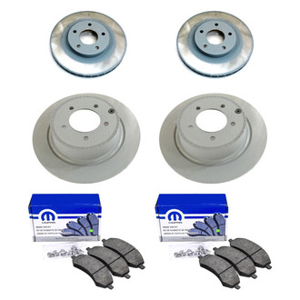 Mopar® - Front and Rear Brake Kit with Semi-Metallic Pads