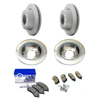 Mopar® - Front and Rear Brake Kit with Semi-Metallic Pads