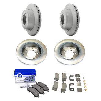 Mopar® - Front and Rear Brake Kit with Semi-Metallic Pads
