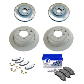 Mopar® - Front and Rear Brake Kit with Semi-Metallic Pads