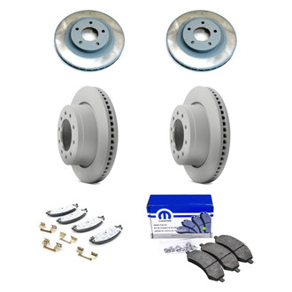 Mopar® - Front and Rear Brake Kit with Semi-Metallic Pads