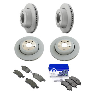 Mopar® - Front and Rear Brake Kit with Semi-Metallic Pads