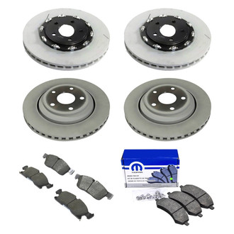 Mopar® - Front and Rear Brake Kit with Semi-Metallic Pads