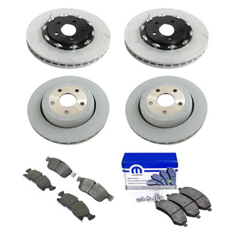 Mopar® - Front and Rear Brake Kit with Semi-Metallic Pads