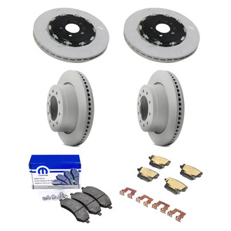 Mopar® - Front and Rear Brake Kit with Semi-Metallic Pads