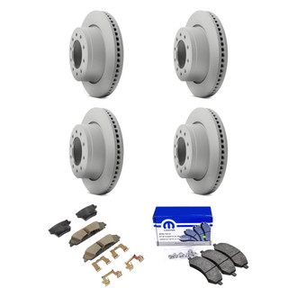 Mopar® - Front and Rear Brake Kit with Semi-Metallic Pads