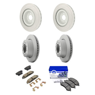 Mopar® - Front and Rear Brake Kit with Semi-Metallic Pads