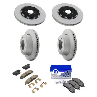 Mopar® - Front and Rear Brake Kit with Semi-Metallic Pads