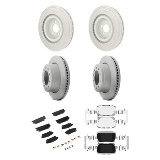 Mopar® - Front and Rear Brake Kit with Semi-Metallic Pads