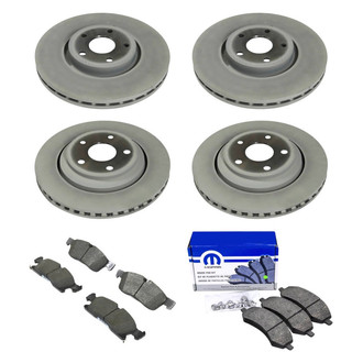 Mopar® - Front and Rear Brake Kit with Semi-Metallic Pads