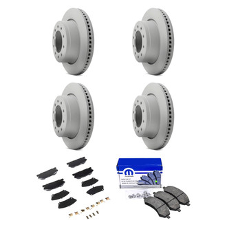 Mopar® - Front and Rear Brake Kit with Semi-Metallic Pads