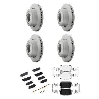 Mopar® - Front and Rear Brake Kit with Semi-Metallic Pads