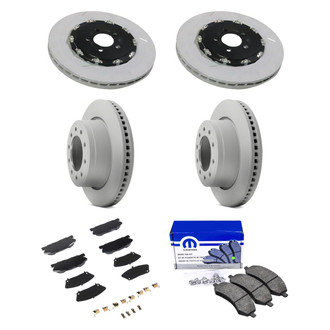 Mopar® - Front and Rear Brake Kit with Semi-Metallic Pads