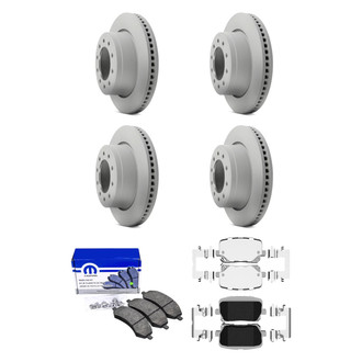 Mopar® - Front and Rear Brake Kit with Semi-Metallic Pads