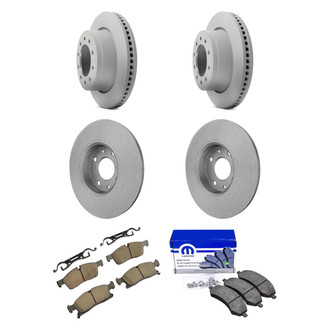 Mopar® - Plain Front and Rear Brake Kit with Semi-Metallic Pads