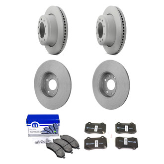 Mopar® - Plain Front and Rear Brake Kit with Semi-Metallic Pads