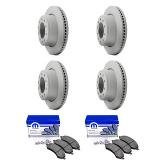 Mopar® - Front and Rear Brake Kit with Semi-Metallic Pads