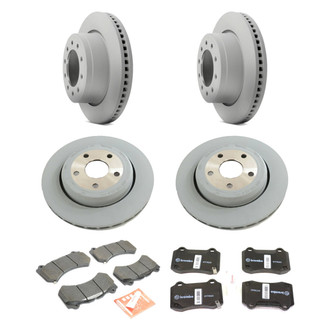 Mopar® - Plain Front and Rear Brake Kit with Semi-Metallic Pads