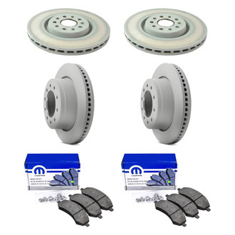 Mopar® - 1-Piece Brake Kit with Semi-Metallic Brake Pads