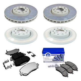 Mopar® - Front and Rear Brake Kit with Semi-Metallic Pads