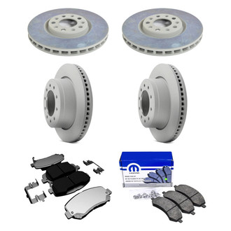 Mopar® - Front and Rear Brake Kit with Semi-Metallic Pads