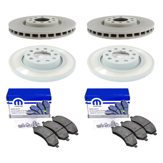 Mopar® - Front and Rear Brake Kit with Semi-Metallic Pads