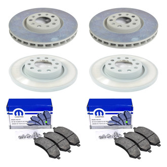 Mopar® - Front and Rear Brake Kit with Semi-Metallic Pads