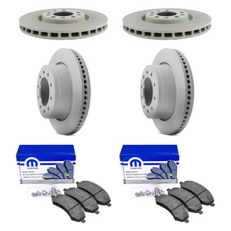 Mopar® - Front and Rear Brake Kit with Semi-Metallic Pads